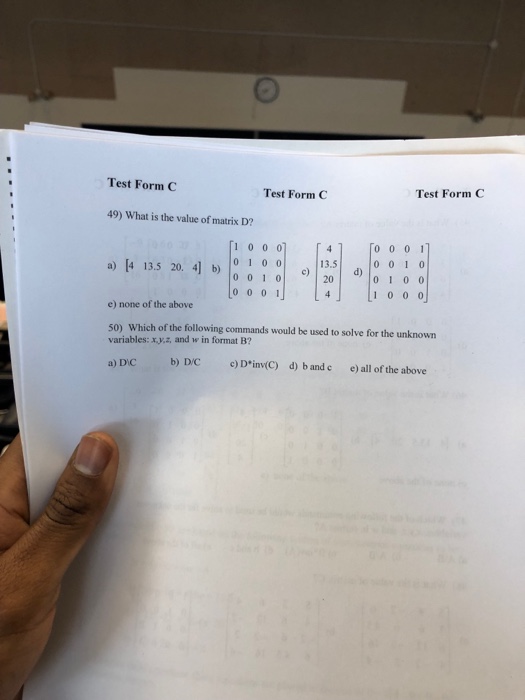  Test Form C Test Form C Test Form C 49) What