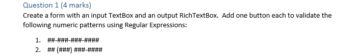  Can someone help with this Windows forms visual studio question? urgent!