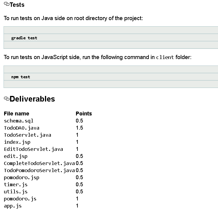 files: https://www.dropbox.com/s/0a0rogxjbx7orn0/hw.rar?dl=0 PLEASE HELP! Tests To run tests on Java side on