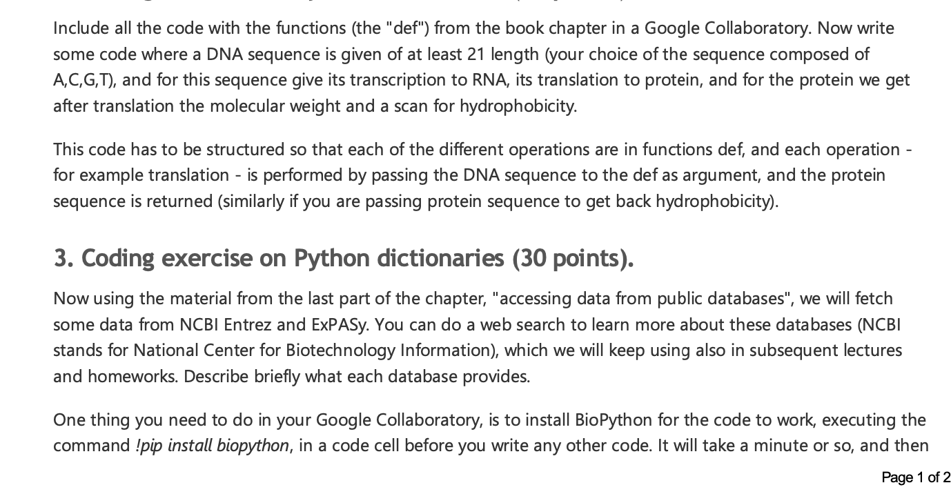  Include all the code with the functions (the "def") from the