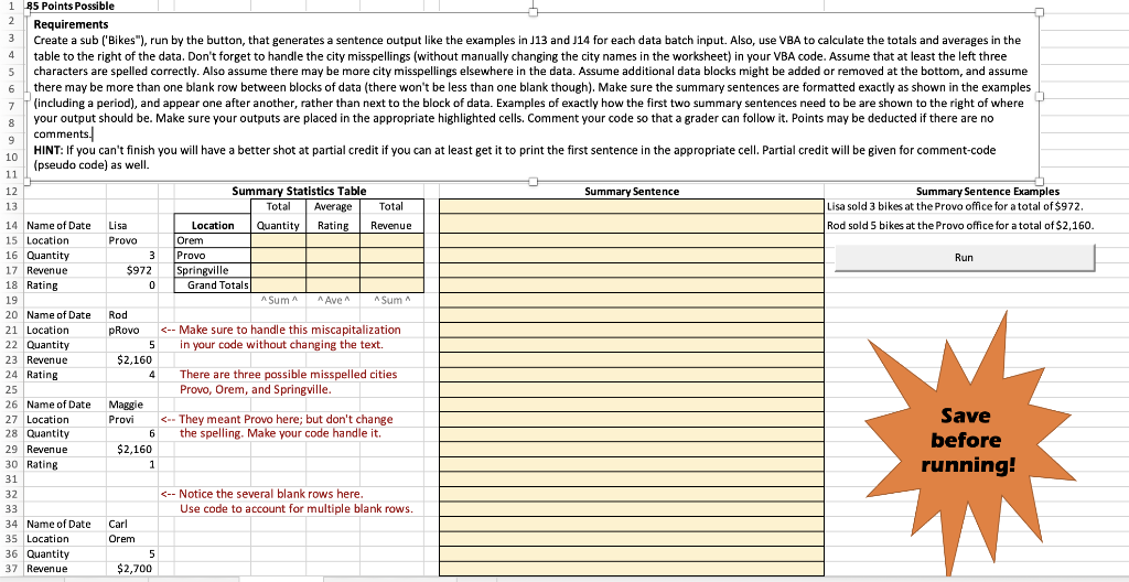  Create a sub ("Bikes"), run by the button, that generates a