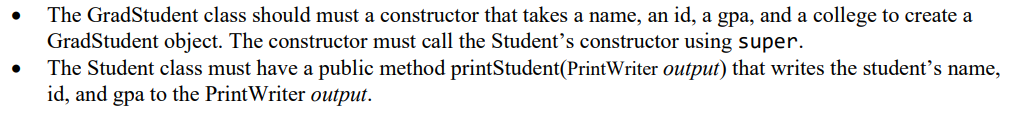 respectively. For example, assume your package name is FuAssign5 and your main