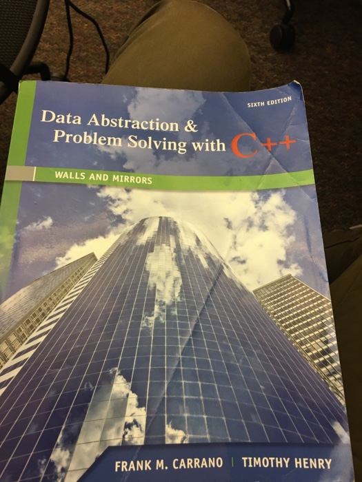  SIXTH EDITION Data Abstraction & Problem solving with WALLS AND MIRRORS