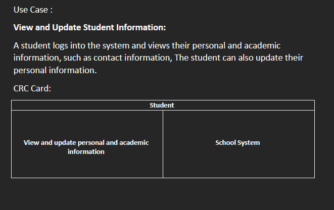  Please a Clear sequence Diagram Use Case: View and Update Student