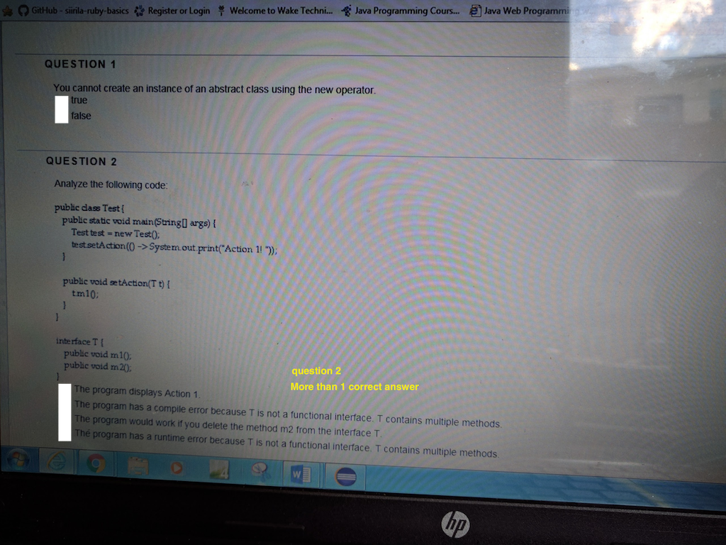  Java expert please help me multiple choice questions. If question you