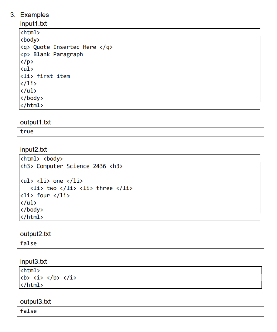 check whether an "html document" is properly tagged. HTML is the markup