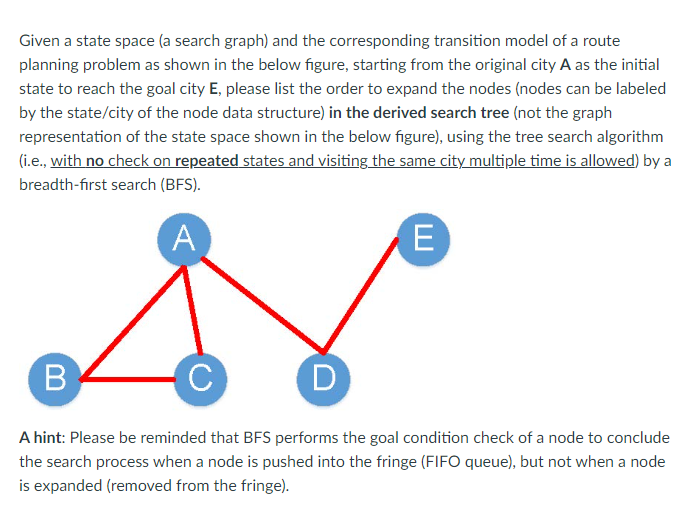  Please give a step by step explination.Given a state space (a