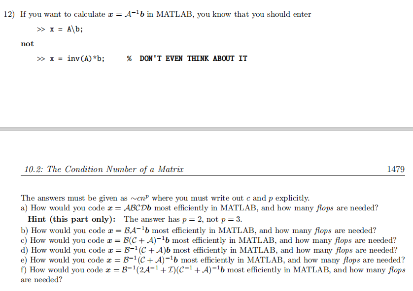  please help A B D using Matlab 12) If you want