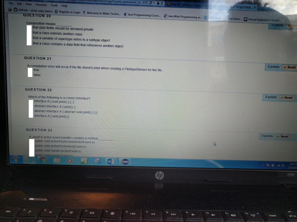 void m10. public void m20. question 2 More than 1 correct answer
