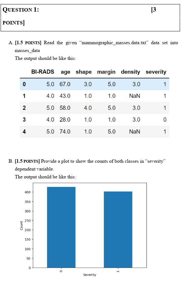  Instructions: - You should submit your answer as a Jupiter Notebook