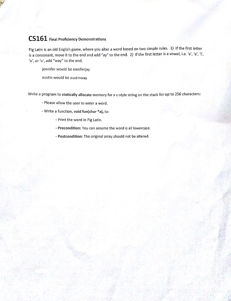  c++ please explain/ comment on how you wrote the code Pig