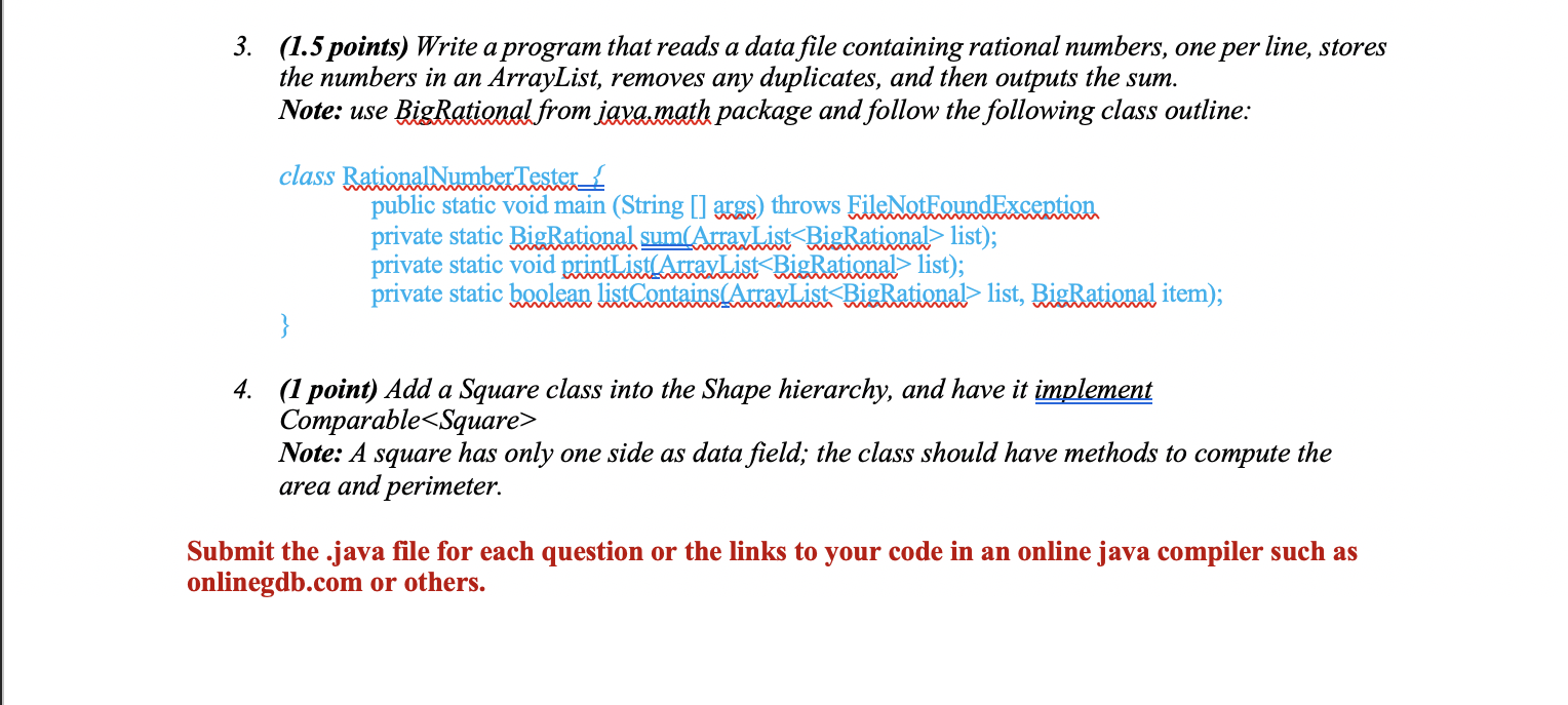  3. (1.5 points) Write a program that reads a data file