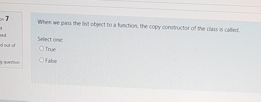 data structures 7 When we pass the list object to a function,