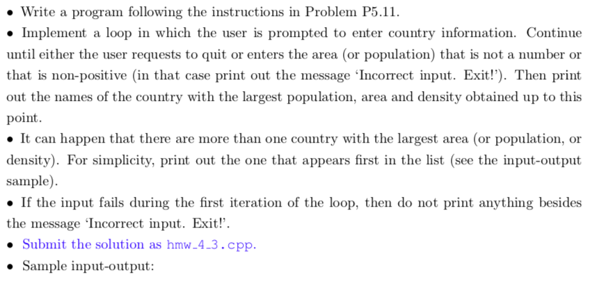 Using C++ and please make into a class. Write a program following