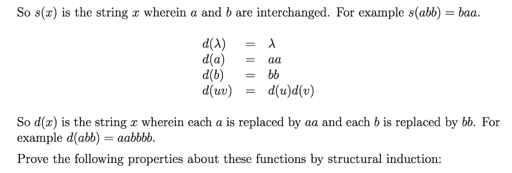 a 1S in s bs in is in S if u and