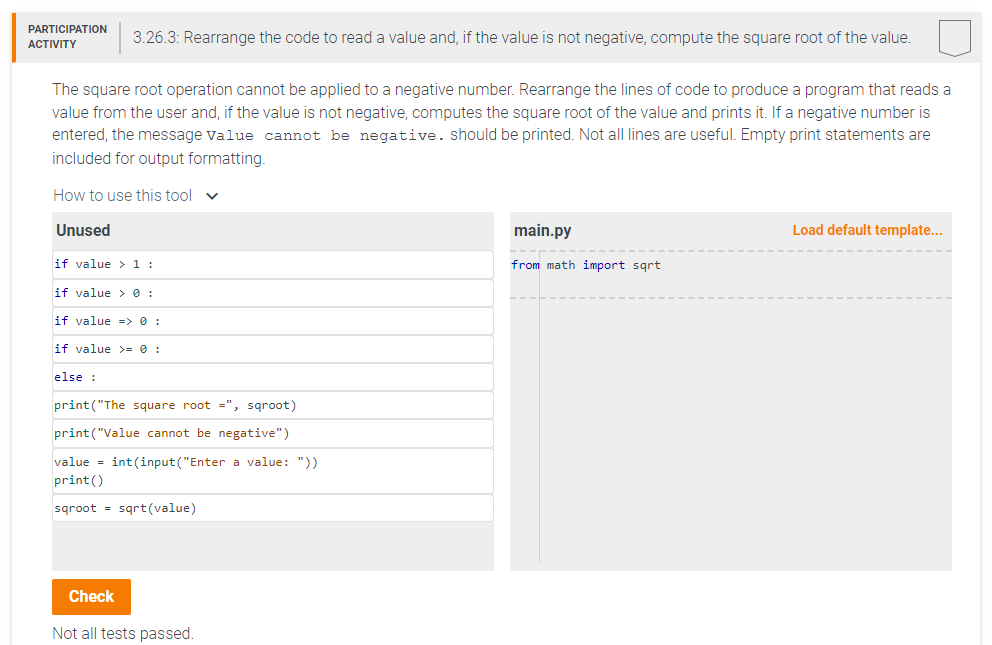  The square root operation cannot be applied to a negative number.