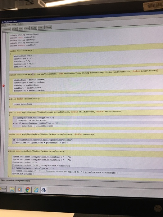 instruction Coding instructions primitives using the rravs of objects as opposed to
