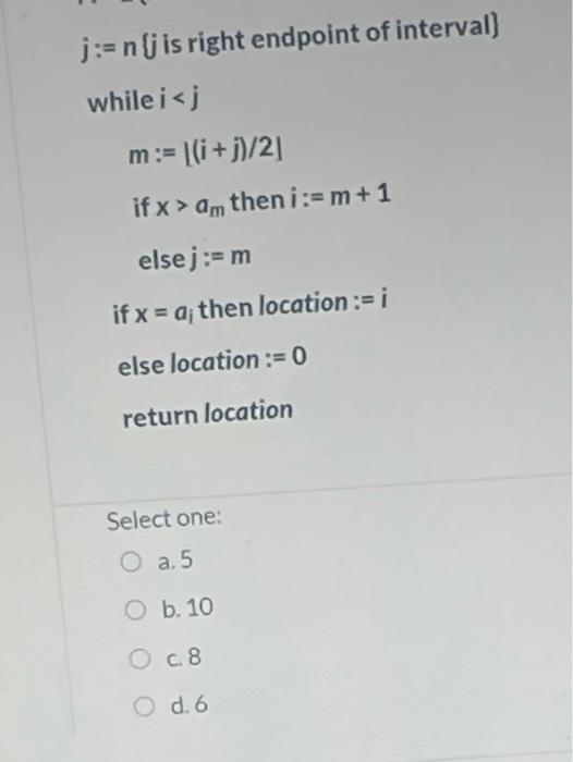 position of element x=9 in the list L={1,2,3,4,5,6,7,8,9,10). What is the number
