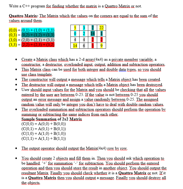  Write a C++ program for finding whether the matrix is a