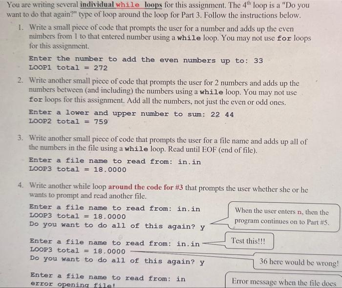 C++ 1. Write a small piece of code that prompts the user