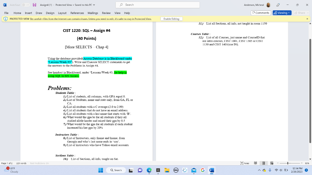 Help Table Fields Table Tell me what you want to do ()