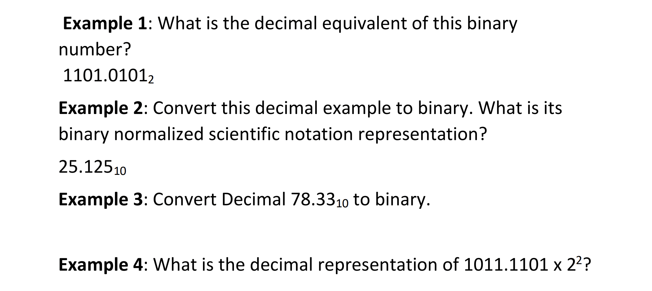  Example 1: What is the decimal equivalent of this binary number?