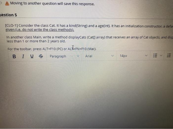  in java thats all > A Moving to another question will