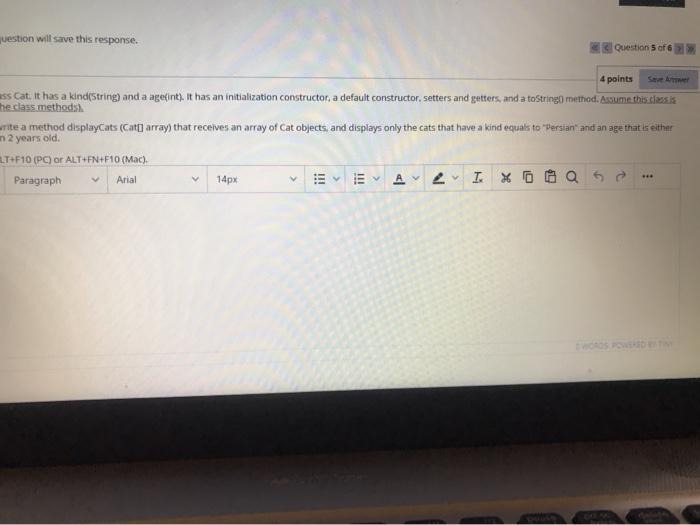 given (ie, do not write the class methods). In another class Main,
