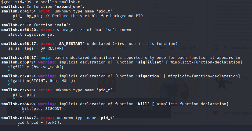 Having some issues with compiling my code, could use some help. My