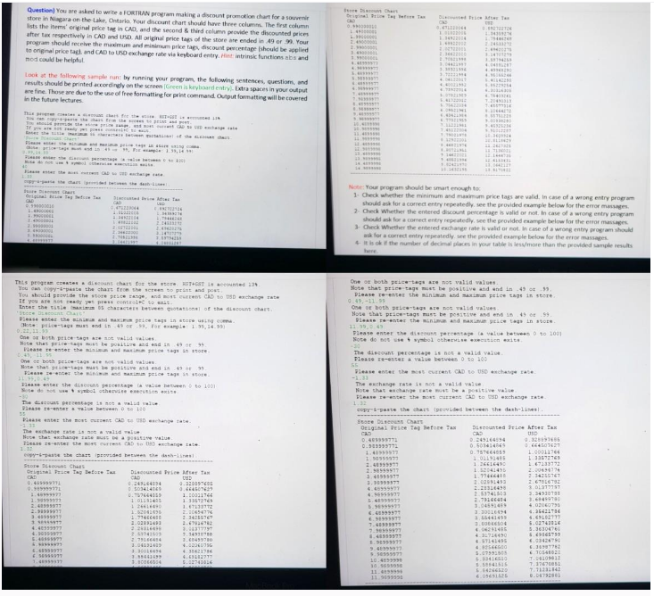  Note: Your program should be smart enough to: 1- Check whether