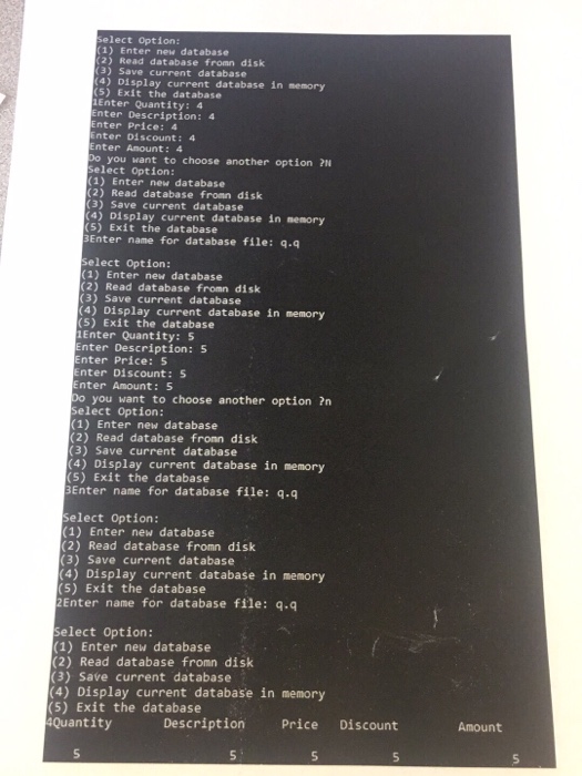 picture, I am making a database project that should allow me to