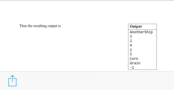 ids of said ships). Your job is to write program which stores