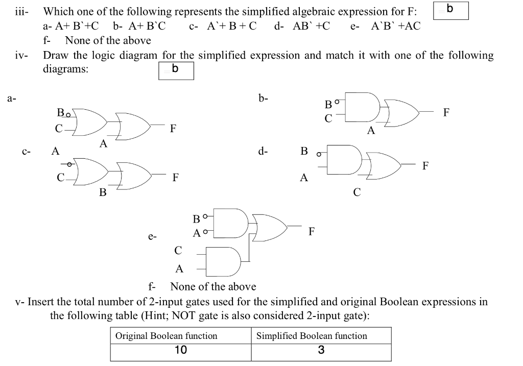  need answer only for question V. thanks ii- Which one of
