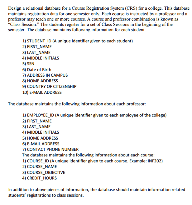 Please note that a professor can teach only one class session