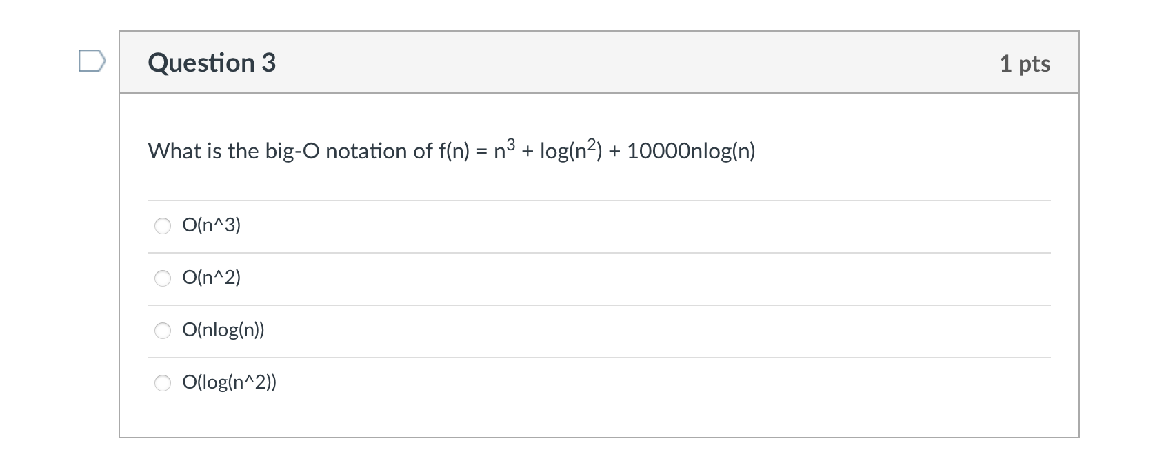 please i need this asap C++ Data Structure Question 3 1 pts