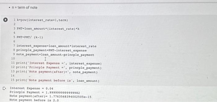 uset. C. Fnter the anual interest rate: 2 Enter the tern in