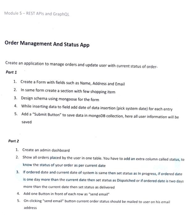 rest APIs and GraphQL using VS CODE AND MONGODB PLEASE PRIVIDE ME