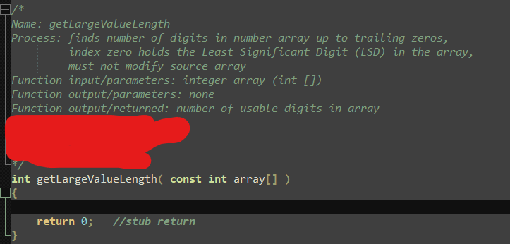 Please write the function according to the process stated. strcpy, strcat and