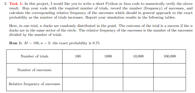 across the top. Each duck can be modeled as a point. What