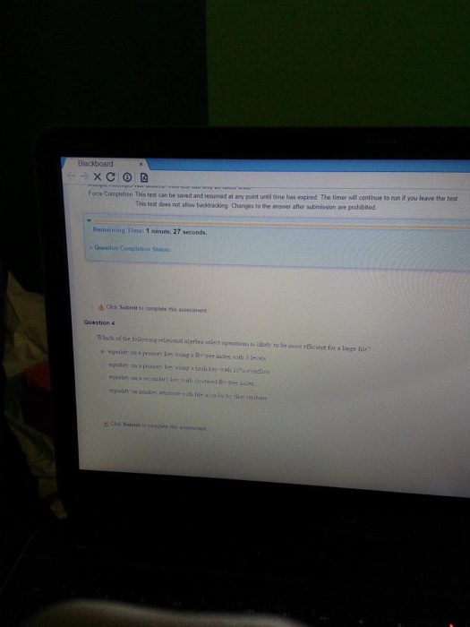 of unused space per block page Moving to the neyt question prevents