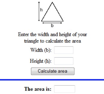 Create a function using JavaScript that calculates the area of a