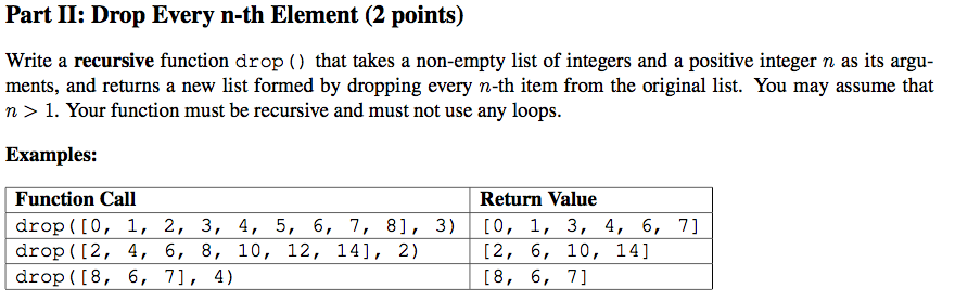 python def drop(nums, n): return None if __name__ == '__main__': nums =