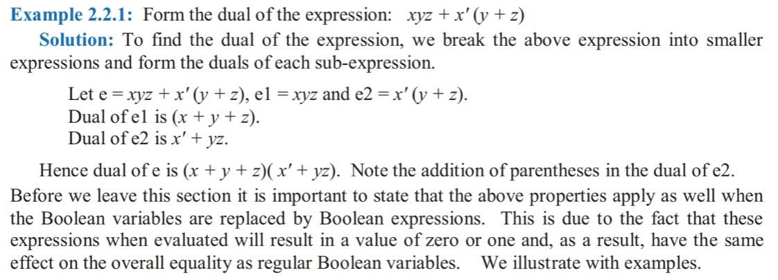 from the result in part (a) of this problem. Example 2.2.1: Form