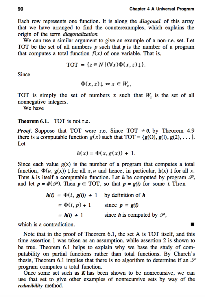 Prove by diagonalization that there is no enumeration fo fi, f2, of