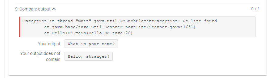 input.nextLine(); at line 28. The goal of this problem is learn how