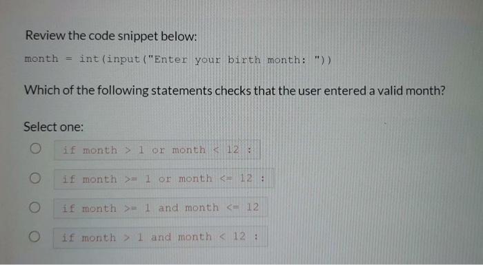 ")) if number 1 or month 1 or month = 1 and