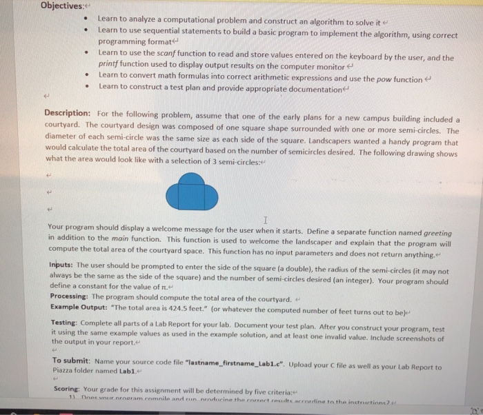 find Objectives: Learn to analyze a computational problem and construct an algorithm