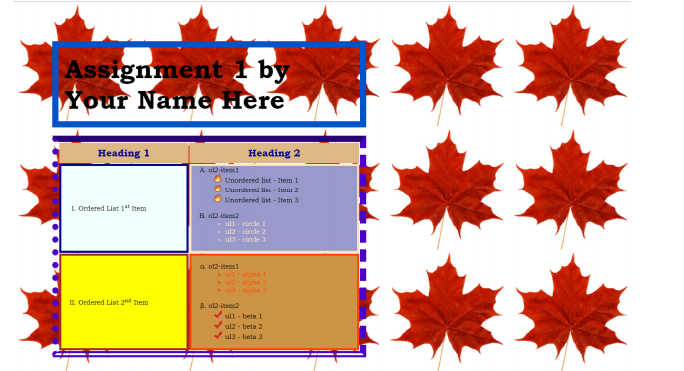 the format and content and an external CSS file for the presentation.