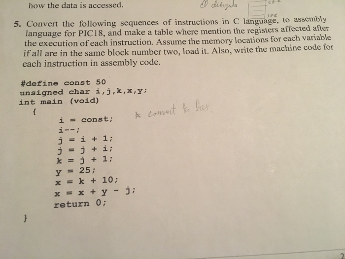 Hi guys! I need some help with this Microprocessors class exercise.