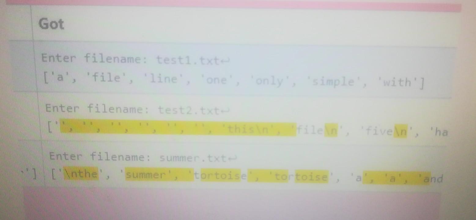 contains the same word more than once, however, it must only appear